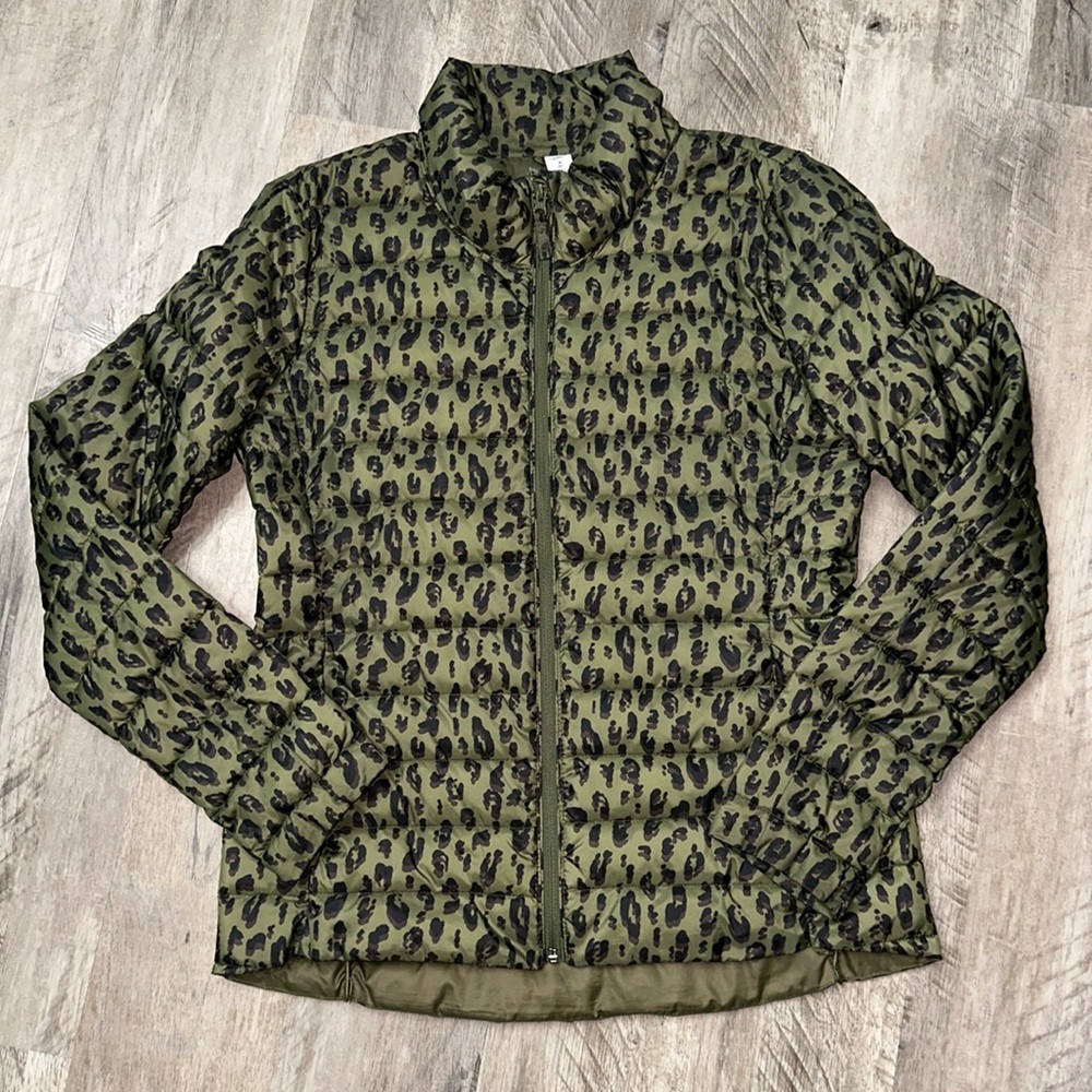 Tall | NWOT Leopard Print Puffer Jacket